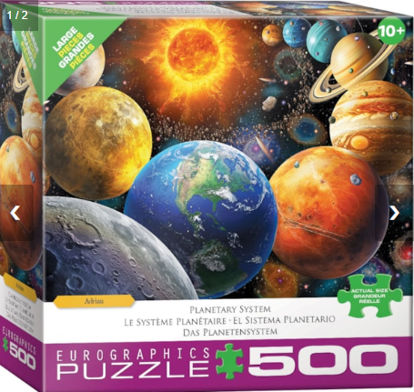 500 Piece Planetary System Puzzle